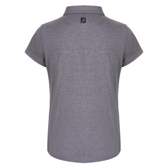 FootJoy Heather Self-Collar Halbarm Polo schwarz von FootJoy