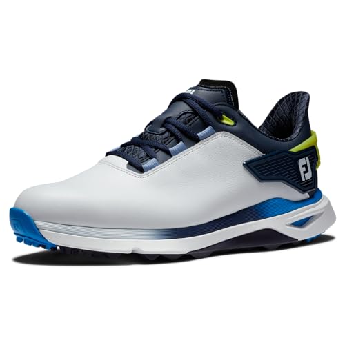 FootJoy Herren Pro|SLX Golfschuh, Weiß Marineblau, 43 EU Weit von FootJoy