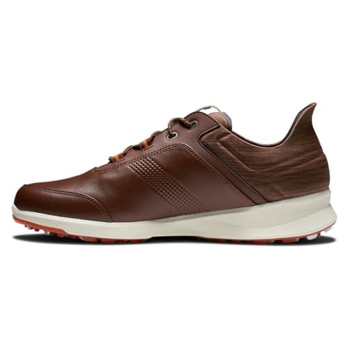 FootJoy Herren Stratos Golfschuh, Cognac Braun Orange, 44.5 EU von FootJoy