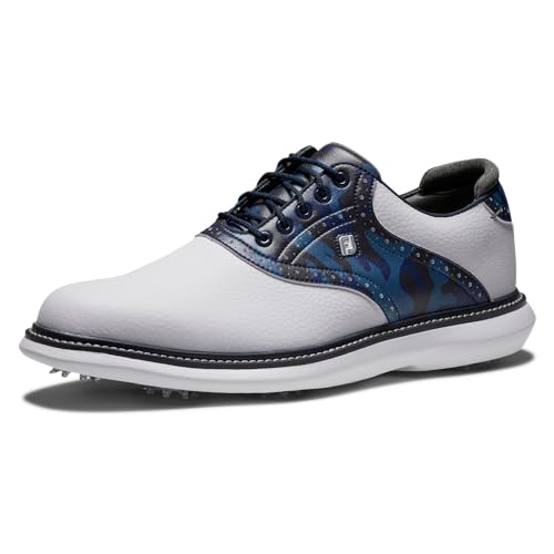 FootJoy Herren Traditions Golfschuh, Weiß, Marineblau, Mehrfarbig, 43 EU FootJoy Herren Traditions Golfschuh, Weiß, Marineblau, Mehrfarbig, 43 EU von FootJoy