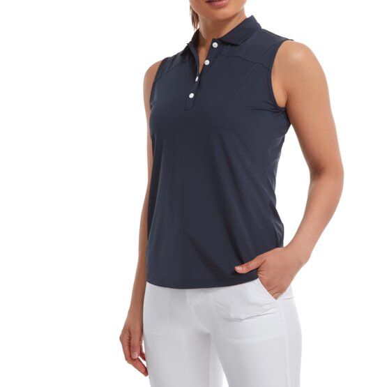 FootJoy MESH BACK SLEEVELESS LISLE ohne Arm Polo navy von FootJoy