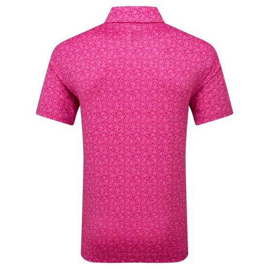 FootJoy Painted Floral Halbarm Polo pink von FootJoy