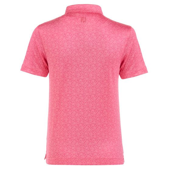 FootJoy Painted Floral Lisle Halbarm Polo pink von FootJoy