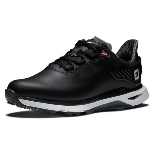 FootJoy Pro|SLX Damen Golfschuh, Schwarz, Weiß, Grau, 38.5 EU Weit von FootJoy