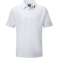 FootJoy Stretch Pique Solid Halbarm Polo weiß von FootJoy