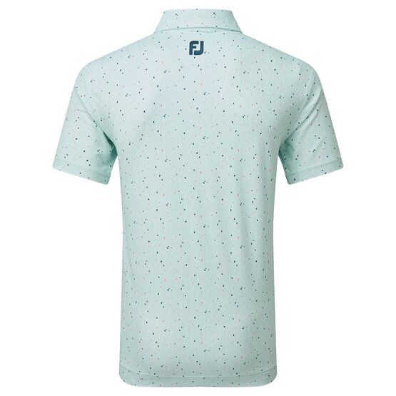 FootJoy Tweed Texture Halbarm Polo türkis von FootJoy