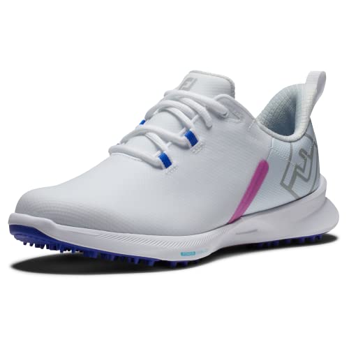 FootJoy Women's FJ Fuel Sport Golf Shoe, White/White/Pink, 9.5 von FootJoy