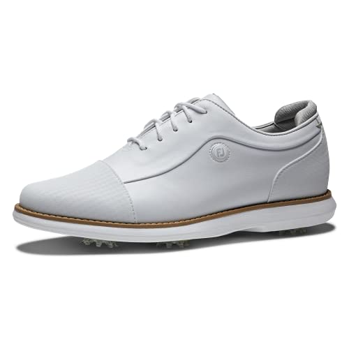 Footjoy Damen Traditions Schildspitze Golfschuh, weiß von FootJoy