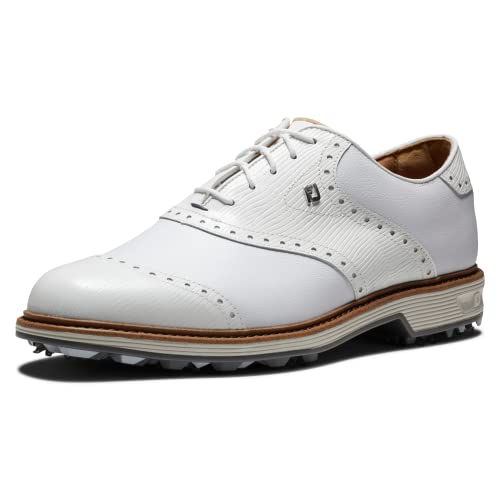 Footjoy Herren Premiere Serie Wilcox Golfschuh, Weiß Weiß Grau, 44 EU von FootJoy