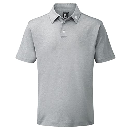Footjoy Herren Stretch Pique Solid Poloshirt, Grau (Gris 91819), X-Large von FootJoy