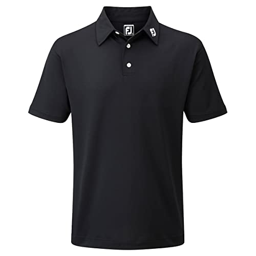 Footjoy Herren Stretch Pique Solid Poloshirt, Schwarz (Negro 91822), Small von FootJoy