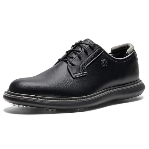 Footjoy Herren Traditions Blucher Golfschuh, Schwarz, 40.5 EU Weit von FootJoy