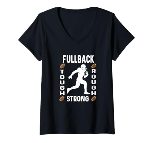 Damen Fullback – Spieler-lustige Grafik Spruch Fußballspiel T-Shirt mit V-Ausschnitt Damen Fullback – Spieler-lustige Grafik Spruch Fußballspiel T-Shirt mit V-Ausschnitt von Football Apparel Boys Kids Men Youth Teens by RJ