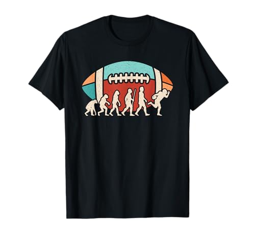 Retro American Football Evolution Damen Herren Kinder T-Shirt Retro American Football Evolution Damen Herren Kinder T-Shirt von Football Bekleidung Damen Herren Mädchen Jungen