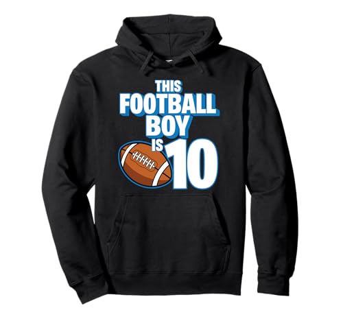 10 Jahre Alter Geburtstag Fußballspieler Kinder Junge 10. Nummer Pullover Hoodie 10 Jahre Alter Geburtstag Fußballspieler Kinder Junge 10. Nummer Pullover Hoodie von Football Boy Birthday Tees