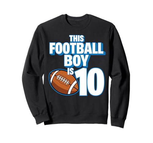 10 Jahre Alter Geburtstag Fußballspieler Kinder Junge 10. Nummer Sweatshirt 10 Jahre Alter Geburtstag Fußballspieler Kinder Junge 10. Nummer Sweatshirt von Football Boy Birthday Tees