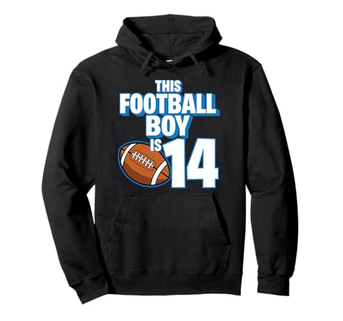 14 Jahre Alter Geburtstag Fußballspieler Kinder Junge 14. Nummer Pullover Hoodie 14 Jahre Alter Geburtstag Fußballspieler Kinder Junge 14. Nummer Pullover Hoodie von Football Boy Birthday Tees