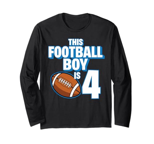 4 Jahre alt Geburtstag Fußballspieler Kinder Junge 8. Nummer Team Langarmshirt 4 Jahre alt Geburtstag Fußballspieler Kinder Junge 8. Nummer Team Langarmshirt von Football Boy Birthday Tees