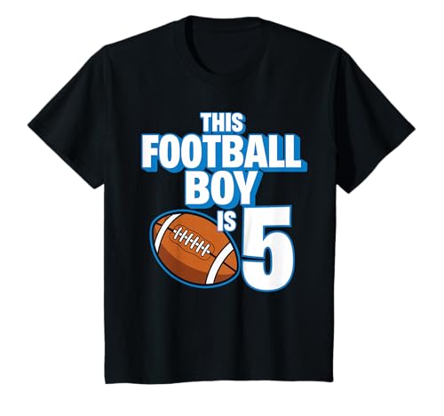 5 Jahre alt Geburtstag Fußballspieler Kinder Junge 5. Nummer Team T-Shirt 5 Jahre alt Geburtstag Fußballspieler Kinder Junge 5. Nummer Team T-Shirt von Football Boy Birthday Tees