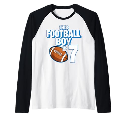 7 Jahre Alter Geburtstag Fußballspieler Kinder Junge 7. Nummer Team Raglan 7 Jahre Alter Geburtstag Fußballspieler Kinder Junge 7. Nummer Team Raglan von Football Boy Birthday Tees