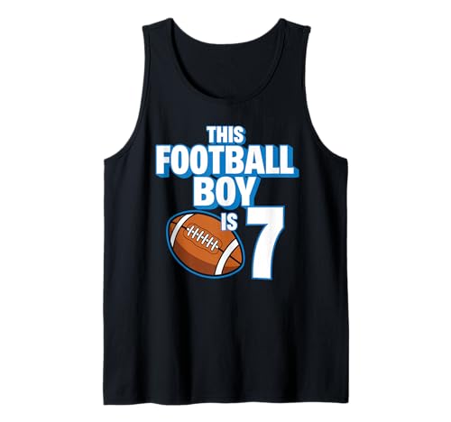 7 Jahre Alter Geburtstag Fußballspieler Kinder Junge 7. Nummer Team Tank Top 7 Jahre Alter Geburtstag Fußballspieler Kinder Junge 7. Nummer Team Tank Top von Football Boy Birthday Tees