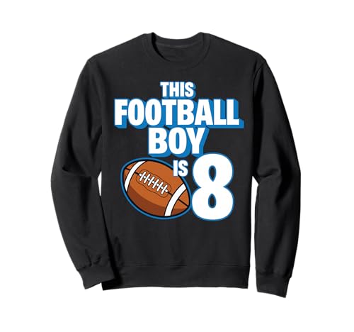 8 Jahre Alter Geburtstag Fußballspieler Kinder Junge 8. Nummer Team Sweatshirt 8 Jahre Alter Geburtstag Fußballspieler Kinder Junge 8. Nummer Team Sweatshirt von Football Boy Birthday Tees
