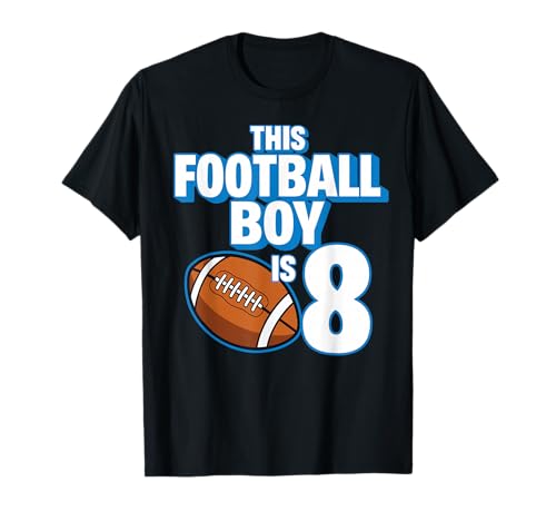 8 Jahre Alter Geburtstag Fußballspieler Kinder Junge 8. Nummer Team T-Shirt 8 Jahre Alter Geburtstag Fußballspieler Kinder Junge 8. Nummer Team T-Shirt von Football Boy Birthday Tees