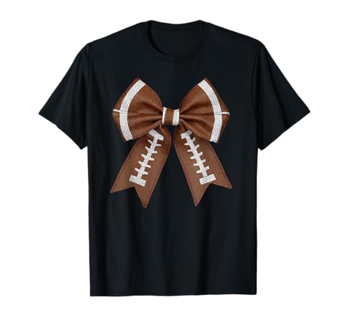 Kokette Schleife Lustiges Fußball-Liebhaber-Spiel Fußball Mama T-Shirt Kokette Schleife Lustiges Fußball-Liebhaber-Spiel Fußball Mama T-Shirt von Football Coquette Bow Family Season Game