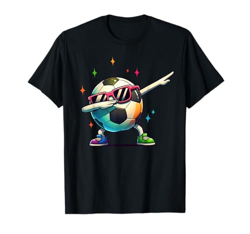 Fußball Dabbing Sonnenbrille Fußballspieler Kinder Jungen Herren T-Shirt Fußball Dabbing Sonnenbrille Fußballspieler Kinder Jungen Herren T-Shirt von Football Costume Game Gifts