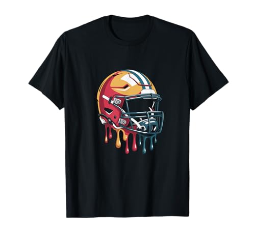 Game Day Fußball Drip Helm für Herren Damen Jungen T-Shirt Game Day Fußball Drip Helm für Herren Damen Jungen T-Shirt von Football Drip Lineman Game Day