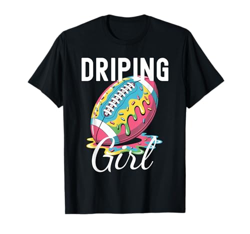 Respect The Drip Football Dripping Girl Ice Cream Streusel T-Shirt Respect The Drip Football Dripping Girl Ice Cream Streusel T-Shirt von Football Drippy Vibrant Graphic Men Women Clothes