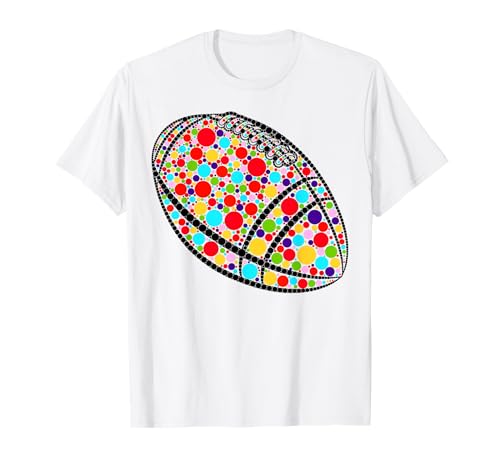 Happy Dot Day Fußball Polka Dot Art Student Mädchen Jungen Kinder T-Shirt Happy Dot Day Fußball Polka Dot Art Student Mädchen Jungen Kinder T-Shirt von Football Lovers Fans Happy Dot Day Boys Kids