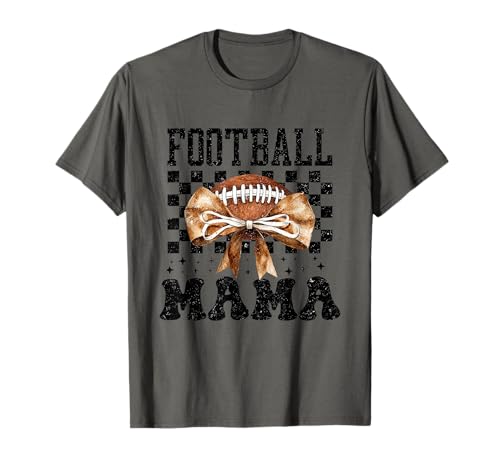 Womens Football Mama Friday Night Cute Bow mom T-Shirt Womens Football Mama Friday Night Cute Bow mom T-Shirt von Football Mama for women