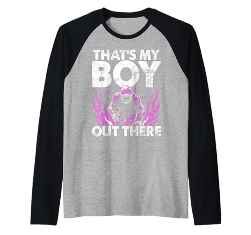 That's My Boy Out There Football Mom Raglan von Football Mom Accessories