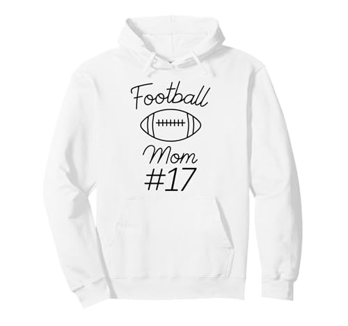 Fußball-Mama Nummer 17: Größte Fanmannschaft, Mutter, Mein Sohn Pullover Hoodie von Football Mom Biggest Fan Tees