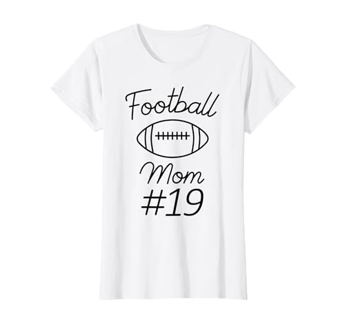 Fußball-Mama Nummer 19: Größte Fanmannschaft, Mutter, Mein Sohn T-Shirt Fußball-Mama Nummer 19: Größte Fanmannschaft, Mutter, Mein Sohn T-Shirt von Football Mom Biggest Fan Tees