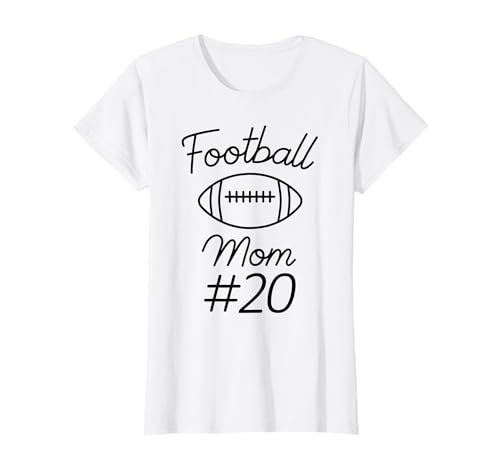 Fußball-Mama Nummer 20, größte Fanmannschaft, Mutter, Mein Sohn T-Shirt Fußball-Mama Nummer 20, größte Fanmannschaft, Mutter, Mein Sohn T-Shirt von Football Mom Biggest Fan Tees