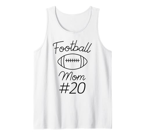 Fußball-Mama Nummer 20, größte Fanmannschaft, Mutter, Mein Sohn Tank Top von Football Mom Biggest Fan Tees