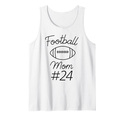 Fußball-Mama Nummer 24, größte Fanmannschaft, Mutter, Mein Sohn Tank Top von Football Mom Biggest Fan Tees