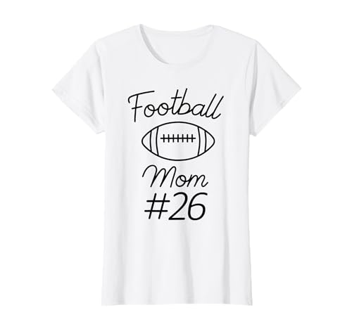 Fußball Mama Nummer 26 Biggest Fan Woman Team Mother My Son T-Shirt Fußball Mama Nummer 26 Biggest Fan Woman Team Mother My Son T-Shirt von Football Mom Biggest Fan Tees