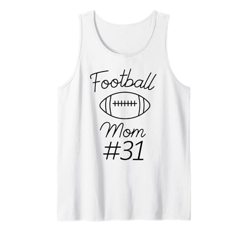 Fußball-Mama Nummer 31, größte Fan-Mannschaft, Mutter, Mein Sohn Tank Top Fußball-Mama Nummer 31, größte Fan-Mannschaft, Mutter, Mein Sohn Tank Top von Football Mom Biggest Fan Tees