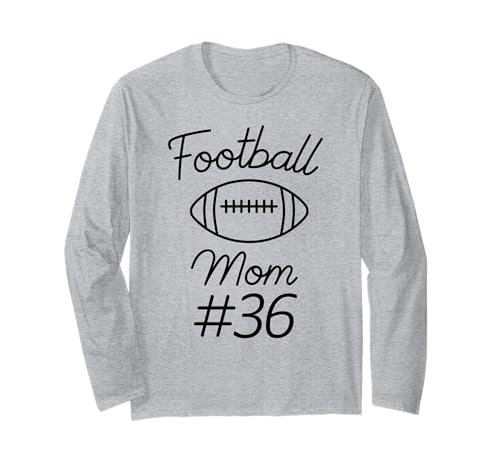 Fußball-Mama Nummer 36: Größte Fanmannschaft, Mutter, Mein Sohn Langarmshirt von Football Mom Biggest Fan Tees