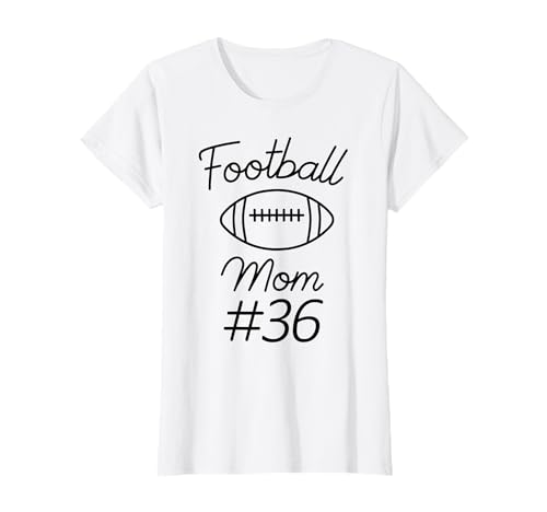 Fußball-Mama Nummer 36: Größte Fanmannschaft, Mutter, Mein Sohn T-Shirt Fußball-Mama Nummer 36: Größte Fanmannschaft, Mutter, Mein Sohn T-Shirt von Football Mom Biggest Fan Tees
