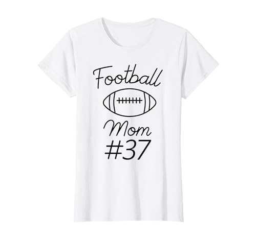Fußball-Mama Nummer 37, größte Fanmannschaft, Mutter, Mein Sohn T-Shirt Fußball-Mama Nummer 37, größte Fanmannschaft, Mutter, Mein Sohn T-Shirt von Football Mom Biggest Fan Tees