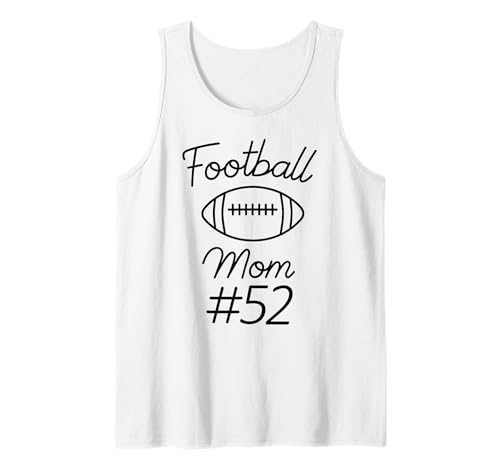 Fußball-Mama Nummer 52, größte Fanmannschaft, Mutter, Mein Sohn Tank Top von Football Mom Biggest Fan Tees