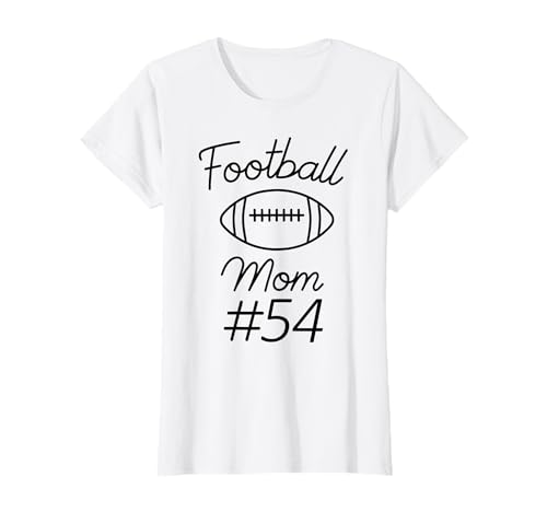 Fußball-Mama Nummer 54: Größte Fanmannschaft, Mutter, Mein Sohn T-Shirt Fußball-Mama Nummer 54: Größte Fanmannschaft, Mutter, Mein Sohn T-Shirt von Football Mom Biggest Fan Tees