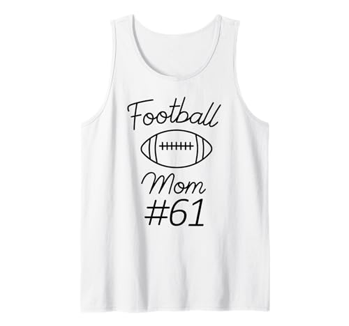 Fußball-Mama Nummer 61: Größte Fanmannschaft, Mutter, Mein Sohn Tank Top von Football Mom Biggest Fan Tees
