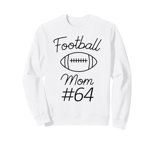 Fußball-Mama Nummer 64, größte Fanmannschaft, Mutter, Mein Sohn Sweatshirt Fußball-Mama Nummer 64, größte Fanmannschaft, Mutter, Mein Sohn Sweatshirt von Football Mom Biggest Fan Tees
