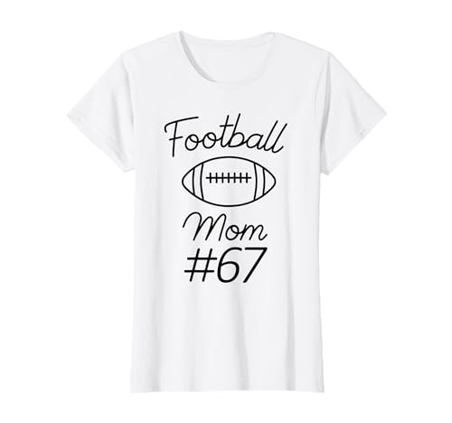 Fußball-Mama Nummer 67, größte Fanmannschaft, Mutter, Mein Sohn T-Shirt Fußball-Mama Nummer 67, größte Fanmannschaft, Mutter, Mein Sohn T-Shirt von Football Mom Biggest Fan Tees
