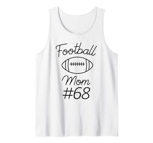 Fußball-Mama Nummer 68, größte Fanmannschaft, Mutter, Mein Sohn Tank Top von Football Mom Biggest Fan Tees